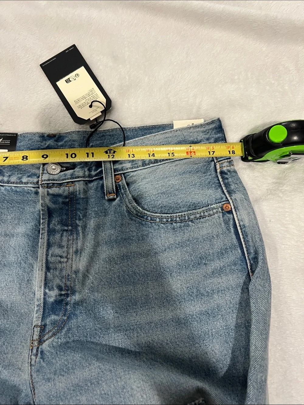 NWT Levi’s Premium Sashiko 501 Selvedge - Medium Wash Sz 34x32, and 33x32